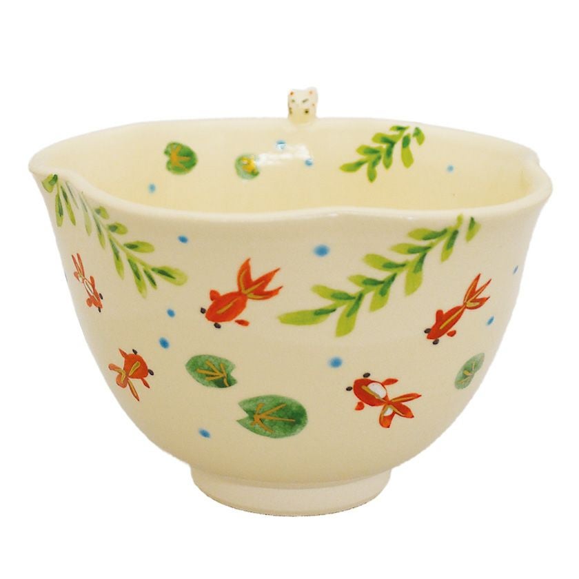 茶道具 抹茶茶碗（まっちゃちゃわん） 京焼 色絵茶碗 金魚 竹中 洸祥 抹茶茶碗は茶の湯文化である表千家・裏千家の茶道具や抹茶を専門に扱う千紀園（せんきえん）が通販で販売しています。茶会また初心者向けのお稽古用にご利用いただける抹茶碗です。贈り物・ギフトにも人気です。