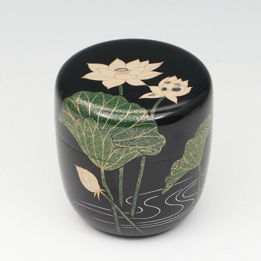 茶道具 薄茶器（うすちゃき） 中棗 蓮蒔絵 今井 千鶴 | 千年の香り 千紀園