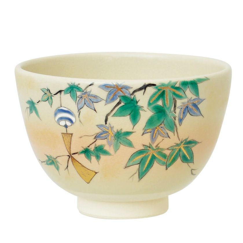 茶道具 抹茶茶碗（まっちゃちゃわん） 茶碗 色絵 さらさら 加藤 起楽