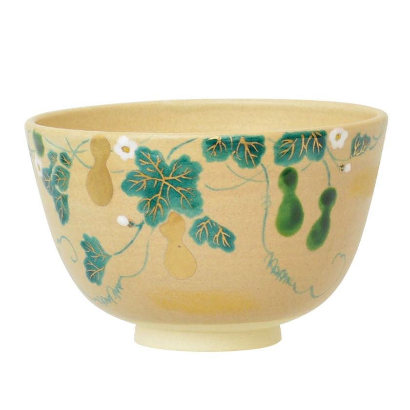 茶道具 抹茶茶碗（まっちゃちゃわん） 茶碗 色絵 瓢箪 東山 深山 抹茶茶碗は茶の湯文化である表千家・裏千家の茶道具や抹茶を専門に扱う千紀園（せんきえん）が通販で販売しています。茶会また初心者向けのお稽古用にご利用いただける抹茶碗です。贈り物・ギフトにも人気です。