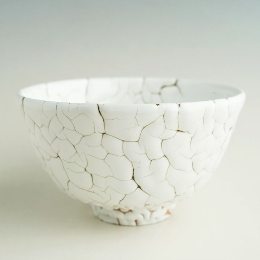 茶道具 抹茶茶碗（まっちゃちゃわん） 龍爪梅花皮 抹茶碗 光（ひかり