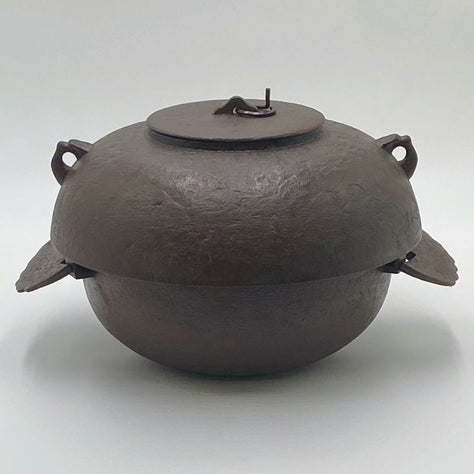 茶道具 炉釜（ろがま） 炉釜 裏甲釜 加藤 忠三郎