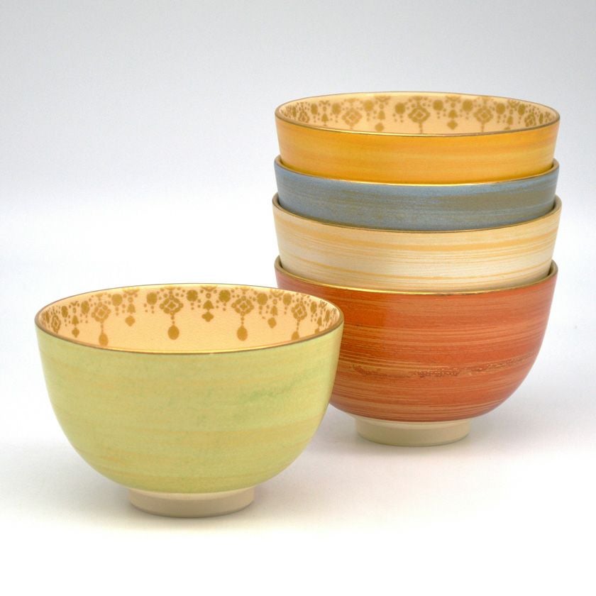 茶道具 数茶碗（かずちゃわん） 数茶碗 新色変 瓔珞紋 5客 宮地 英香 抹茶茶碗は茶の湯文化である表千家・裏千家の茶道具や抹茶を専門に扱う千紀園（せんきえん）が通販で販売しています。茶会また初心者向けのお稽古用にご利用いただける抹茶碗です。贈り物・ギフトにも人気です。