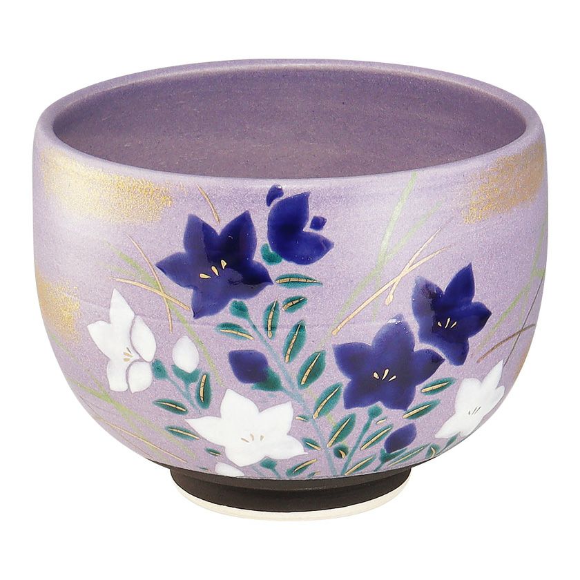 茶道具 抹茶茶碗（まっちゃちゃわん） 茶碗 青地 桔梗 東山 深山 抹茶茶碗は茶の湯文化である表千家・裏千家の茶道具や抹茶を専門に扱う千紀園（せんきえん）が通販で販売しています。茶会また初心者向けのお稽古用にご利用いただける抹茶碗です。贈り物・ギフトにも人気です。