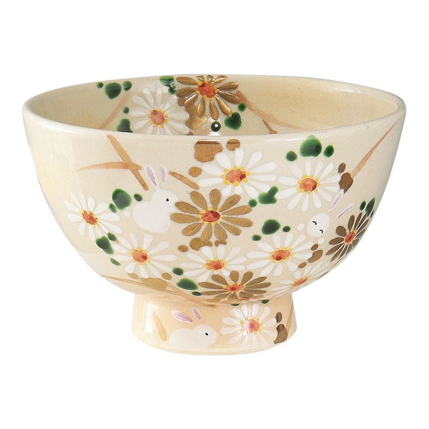 茶道具 抹茶茶碗（まっちゃちゃわん） 茶碗 色絵 白菊に兎 加藤 永山 抹茶茶碗は茶の湯文化である表千家・裏千家の茶道具や抹茶を専門に扱う千紀園（せんきえん）が通販で販売しています。茶会また初心者向けのお稽古用にご利用いただける抹茶碗です。贈り物・ギフトにも人気です。