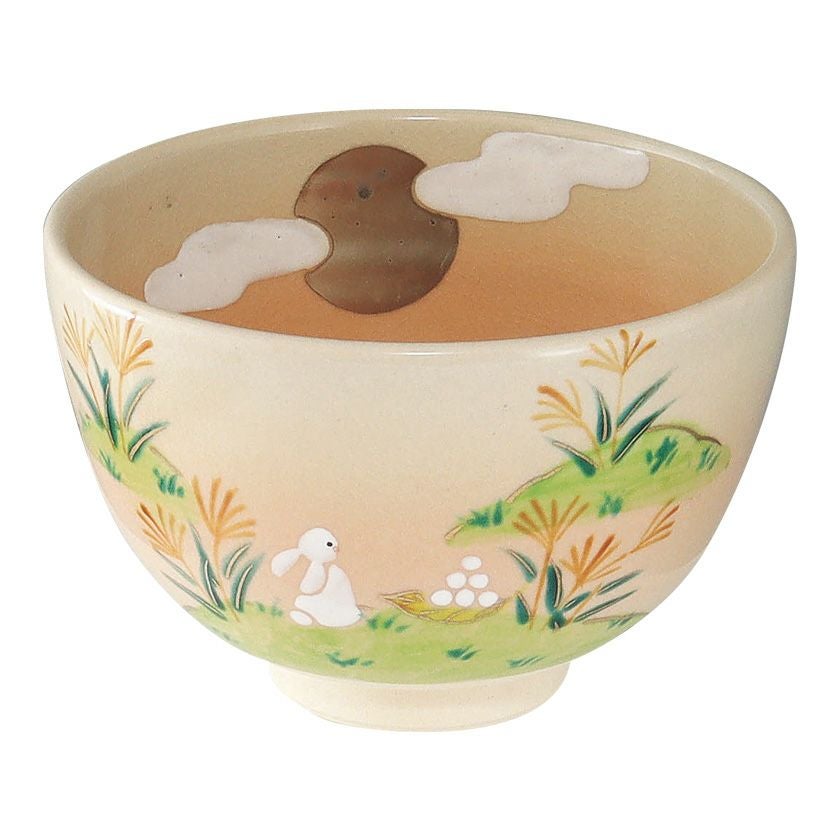 茶道具 抹茶茶碗（まっちゃちゃわん） 茶碗 色絵 お月見うさぎ 加藤 起楽 抹茶茶碗は茶の湯文化である表千家・裏千家の茶道具や抹茶を専門に扱う千紀園（せんきえん）が通販で販売しています。茶会また初心者向けのお稽古用にご利用いただける抹茶碗です。贈り物・ギフトにも人気です。
