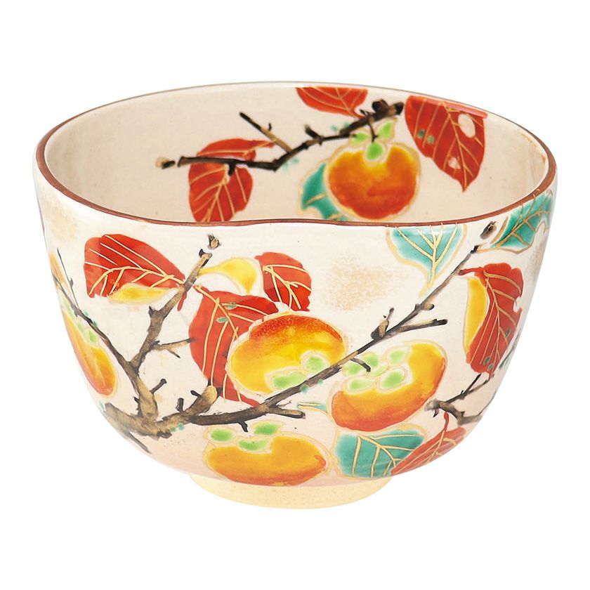 茶道具 抹茶茶碗（まっちゃちゃわん） 茶碗 乾山 柿 森下 秋彩 抹茶茶碗は茶の湯文化である表千家・裏千家の茶道具や抹茶を専門に扱う千紀園（せんきえん）が通販で販売しています。茶会また初心者向けのお稽古用にご利用いただける抹茶碗です。贈り物・ギフトにも人気です。