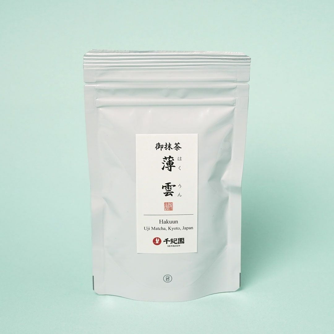 宇治御抹茶『薄雲』はくうん 40g袋 | 千年の香り 千紀園