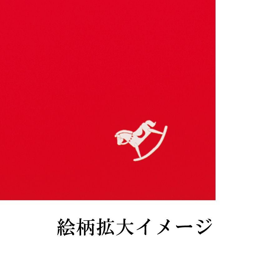 茶道具 帛紗（服紗・袱紗・ふくさ） 干支友禅帛紗 午 赤・縹色・今紅梅