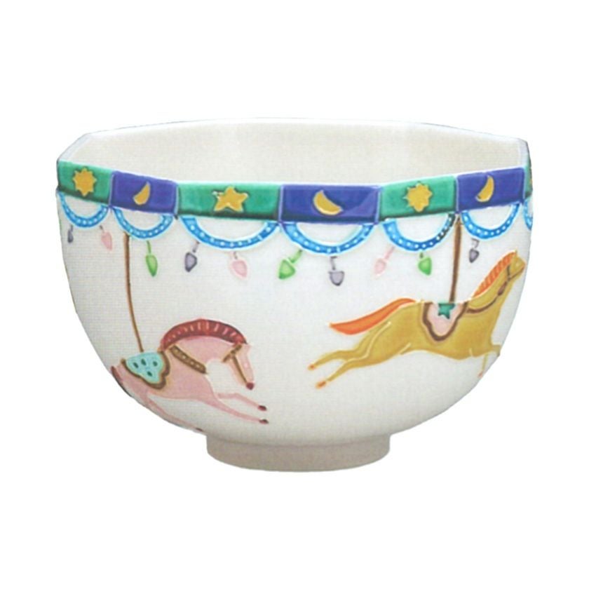 茶道具 抹茶茶碗（まっちゃちゃわん） 交趾 干支 午 茶碗 三代目中村翠嵐 干支 午（うま、馬） 抹茶茶碗は茶の湯文化である表千家・裏千家の茶道具や抹茶を専門に扱う千紀園（せんきえん）が通販で販売しています。茶会また初心者向けのお稽古用にご利用いただける抹茶碗です。贈り物・ギフトにも人気です。