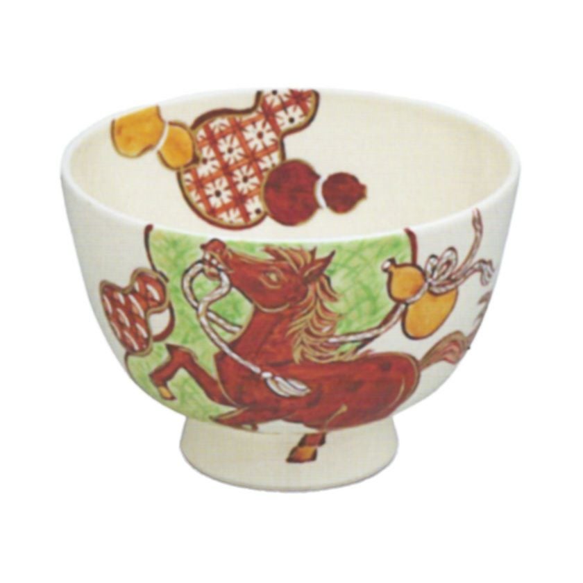 茶道具 抹茶茶碗（まっちゃちゃわん） 瓢箪から午 加藤 八佳（はっけい