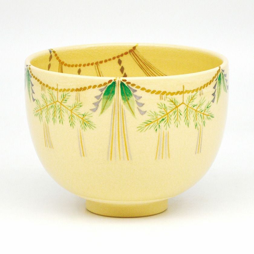 茶道具 抹茶茶碗（まっちゃちゃわん） 茶碗 注連飾り 今岡 三四郎 抹茶茶碗は茶の湯文化である表千家・裏千家の茶道具や抹茶を専門に扱う千紀園（せんきえん）が通販で販売しています。茶会また初心者向けのお稽古用にご利用いただける抹茶碗です。贈り物・ギフトにも人気です。