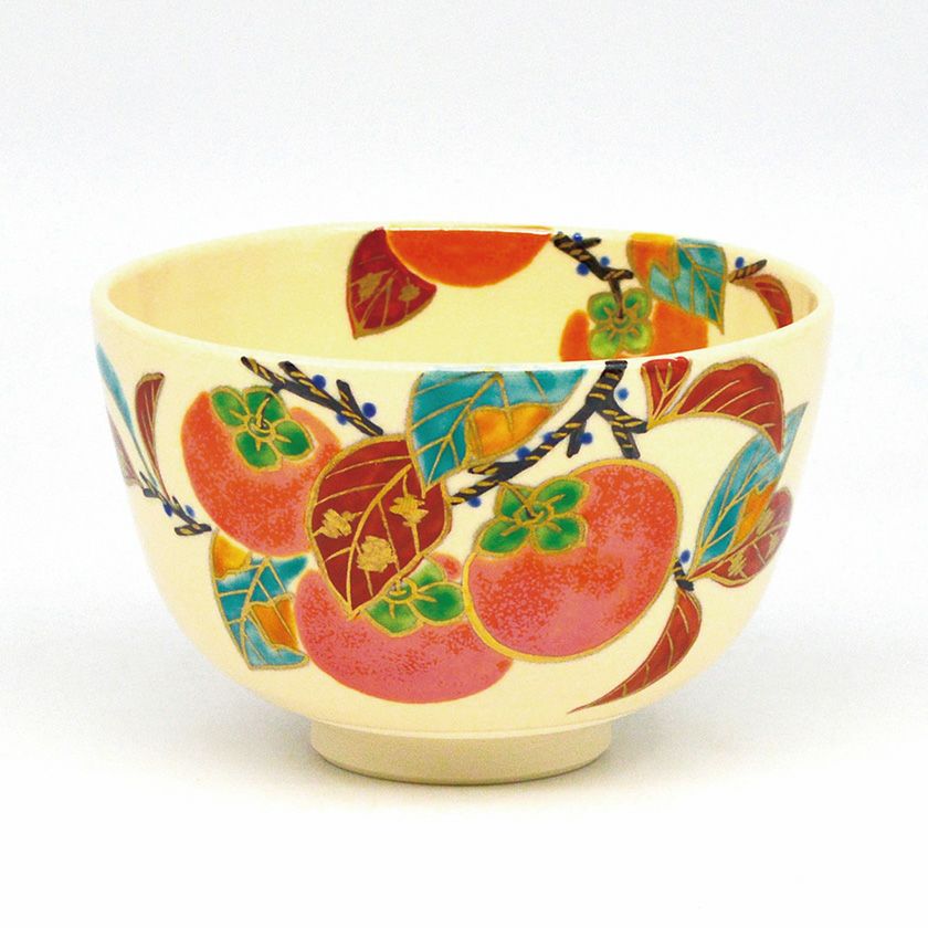 茶道具 抹茶茶碗（まっちゃちゃわん） 茶碗 仁清 柿 伊坂 清香 抹茶茶碗は茶の湯文化である表千家・裏千家の茶道具や抹茶を専門に扱う千紀園（せんきえん）が通販で販売しています。茶会また初心者向けのお稽古用にご利用いただける抹茶碗です。贈り物・ギフトにも人気です。