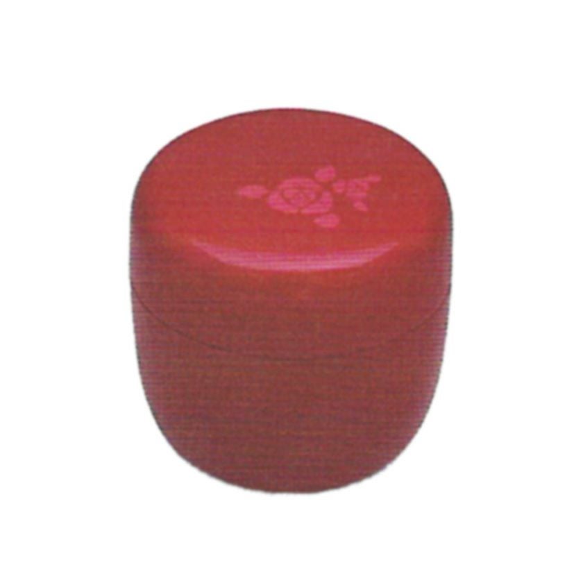 茶道具 薄茶器（うすちゃき） ピンク 薔薇 棗（樹脂製） 中蓋付
