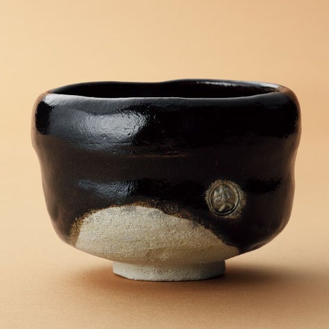 茶道具 楽茶碗（らくちゃわん） 茶碗 黒楽 慶入 入舟写 吉村 楽入