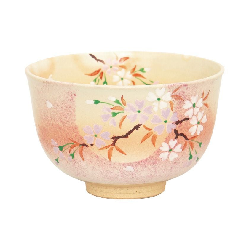 茶道具 抹茶茶碗（まっちゃちゃわん） 茶碗 御本手 月に桜 小倉 陶華