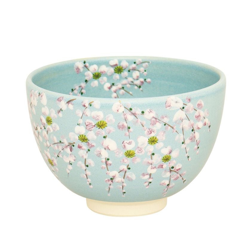 加藤永山　茶碗　トルコ青釉　枝垂桜　茶道具 茶道具 抹茶茶碗（まっちゃちゃわん） 茶碗 トルコ青釉 枝垂桜 加藤 永山
