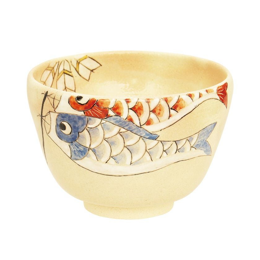 茶道具 抹茶茶碗（まっちゃちゃわん） 茶碗 色絵 鯉のぼり 八木 海峰 端午の節句 こどもの日 抹茶茶碗は茶の湯文化である表千家・裏千家の茶道具や抹茶を専門に扱う千紀園（せんきえん）が通販で販売しています。茶会また初心者向けのお稽古用にご利用いただける抹茶碗です。贈り物・ギフトにも人気です。