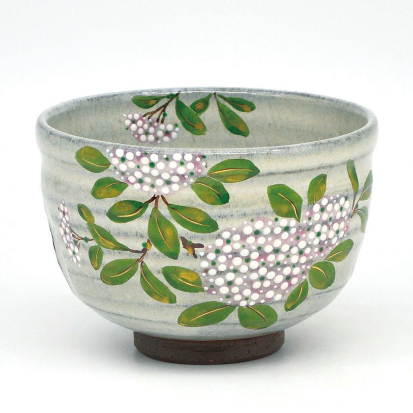 茶道具 抹茶茶碗（まっちゃちゃわん） 茶碗 色絵 小手毬 中村 清彩