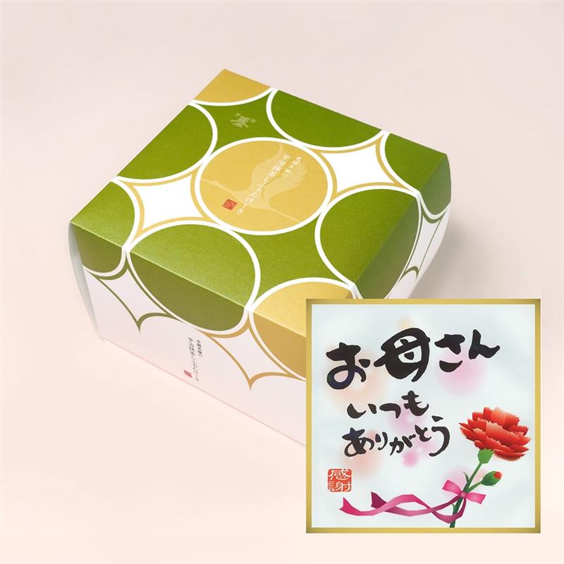 千紀園（せんきえん）の【送料込み】【母の特別】宇治抹茶シフォンケーキ（ミニ）＜母の日メッセージ緑茶付＞