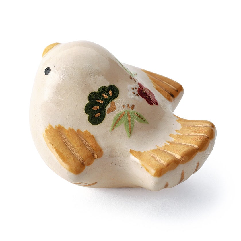 茶道具 置物 福良雀 楽入窯