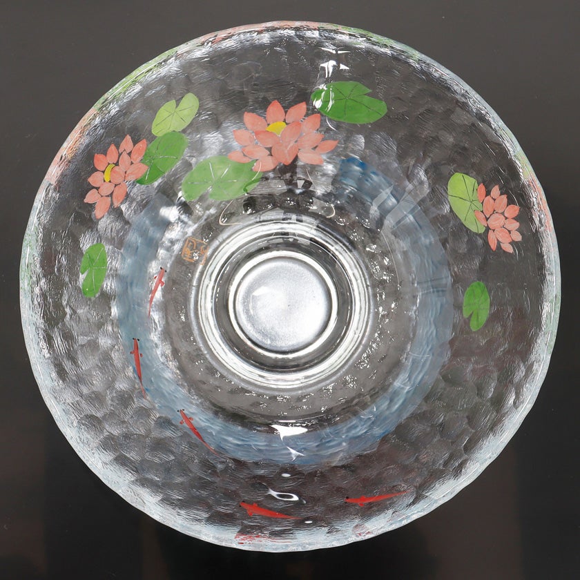 茶道具　備前焼　古備前　神獣蓮花文　盒子　書付箱　V　R7146 茶道具 平茶碗（ひらちゃわん） ガラス平茶碗 蓮にメダカ 【耐熱】 小