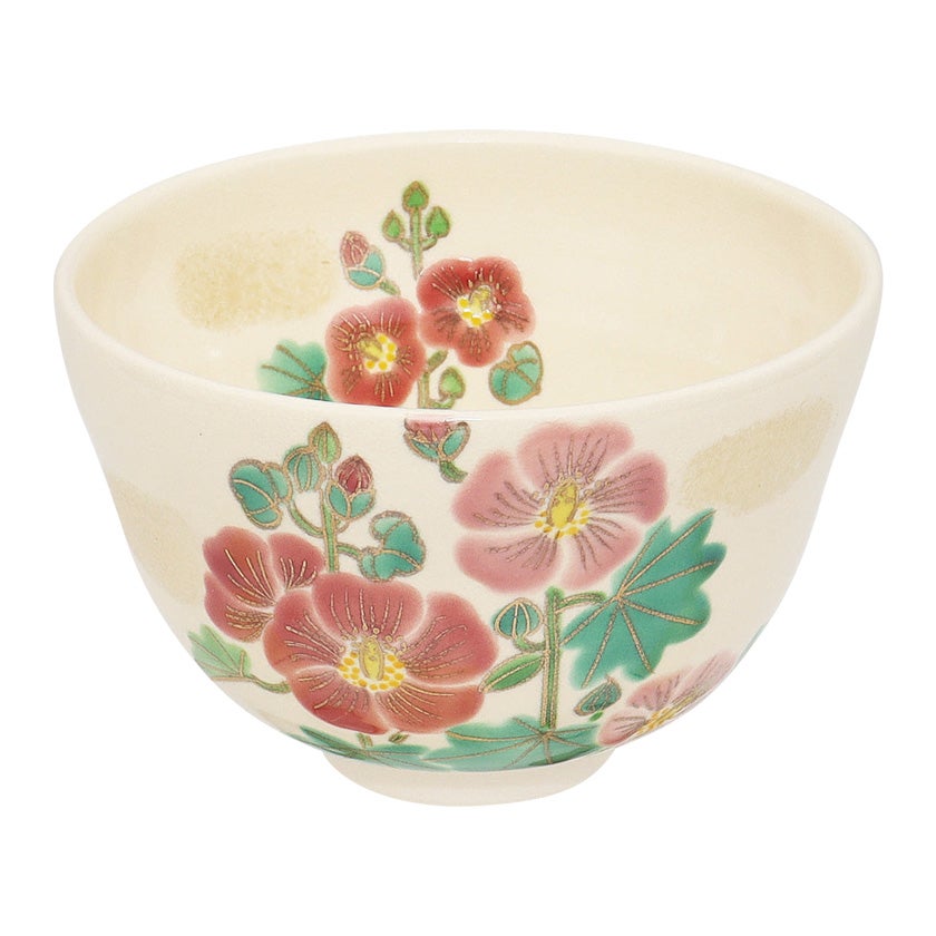 茶道具 抹茶茶碗（まっちゃちゃわん） 茶碗 色絵 芙蓉 加藤 起楽