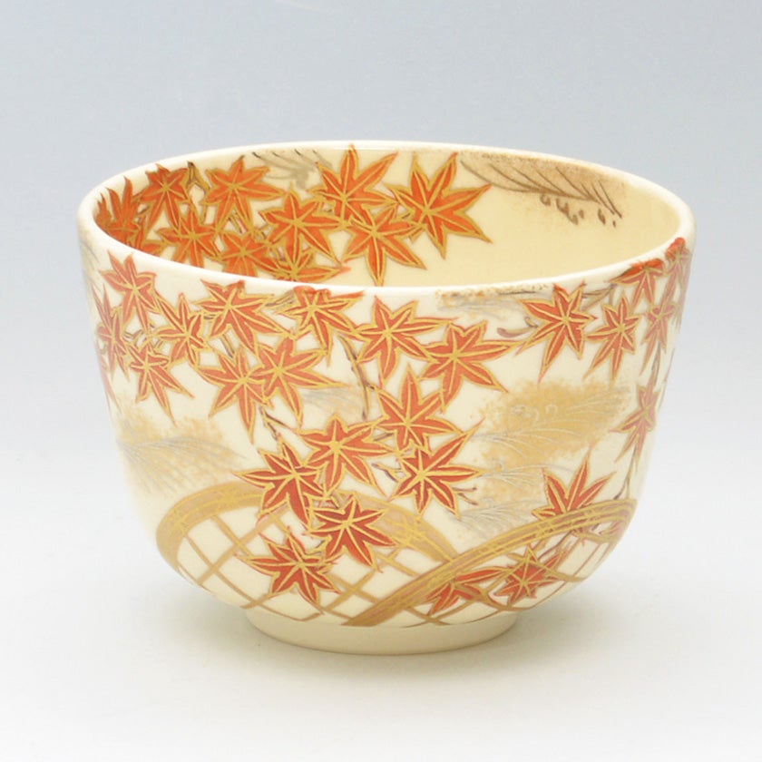 茶道具 抹茶茶碗（まっちゃちゃわん） 茶碗 仁清 紅葉 加藤 如水