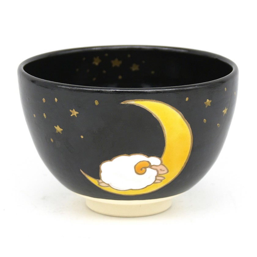 茶道具 抹茶茶碗（まっちゃちゃわん） 茶碗 黒仁清 夢見る羊 加藤 永真