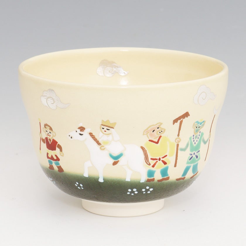 茶道具 抹茶茶碗（まっちゃちゃわん） 茶碗 色絵 西遊記 新井 京華
