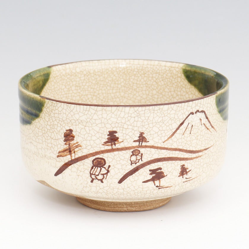 茶道具 抹茶茶碗（まっちゃちゃわん） 茶碗 織部 旅路 加藤 忠 歌会始