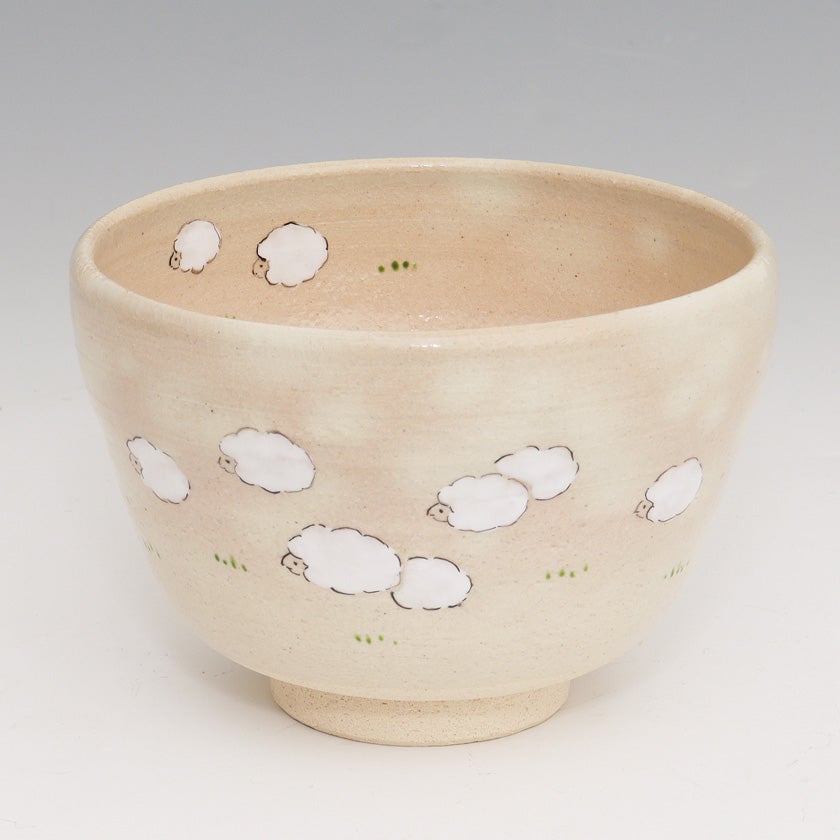 茶道具 抹茶茶碗(まっちゃちゃわん) 茶碗 色絵 羊九いく 八木 海峰 茶道具 抹茶茶碗(まっちゃちゃわん) 茶碗 色絵 羊九いく 八木 海峰