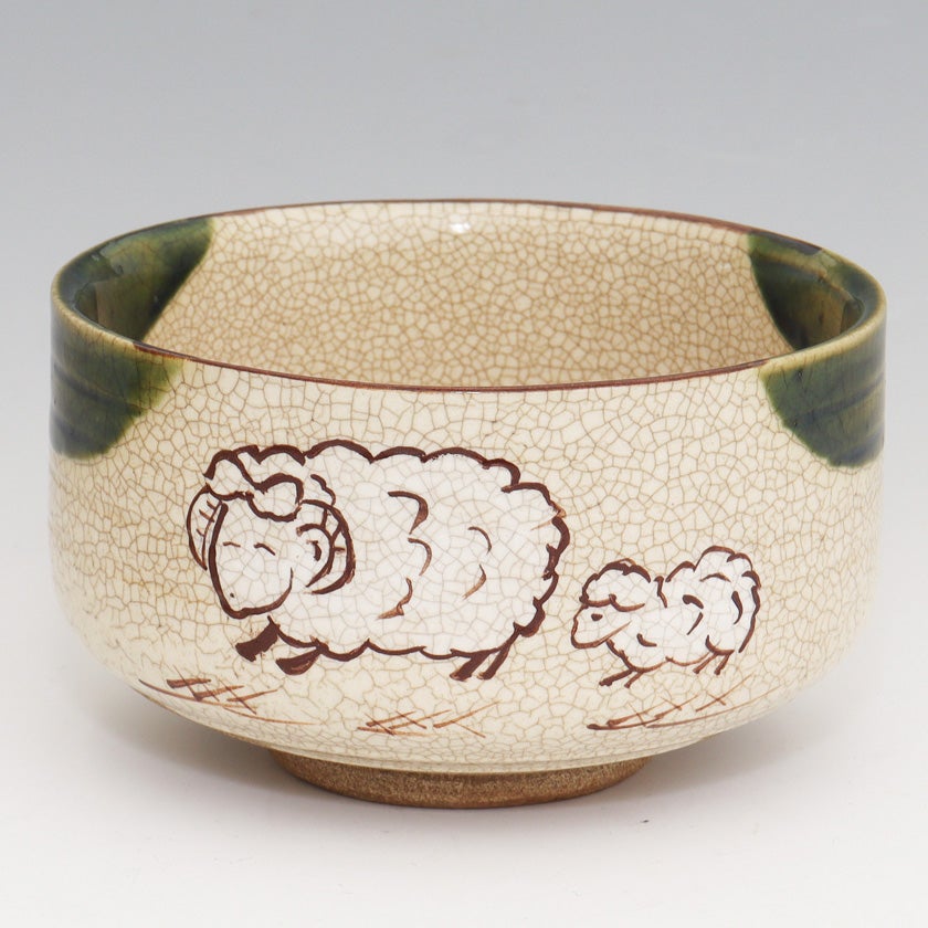 茶道具 抹茶茶碗（まっちゃちゃわん） 茶碗 織部 干支（未） 加藤 忠