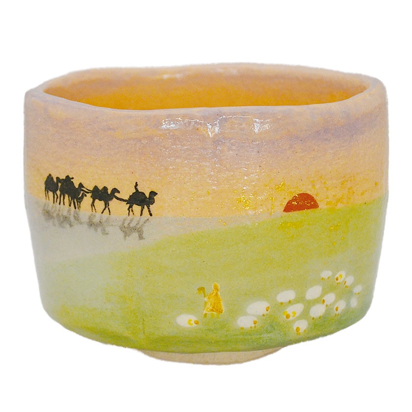 し*す様 【茶道具】★ 羊の茶碗 ★飴釉 楽茶碗★ 送料無料 ★ 茶道具 抹茶茶碗（まっちゃちゃわん） シルクロードの羊 茶碗 吉村 楽