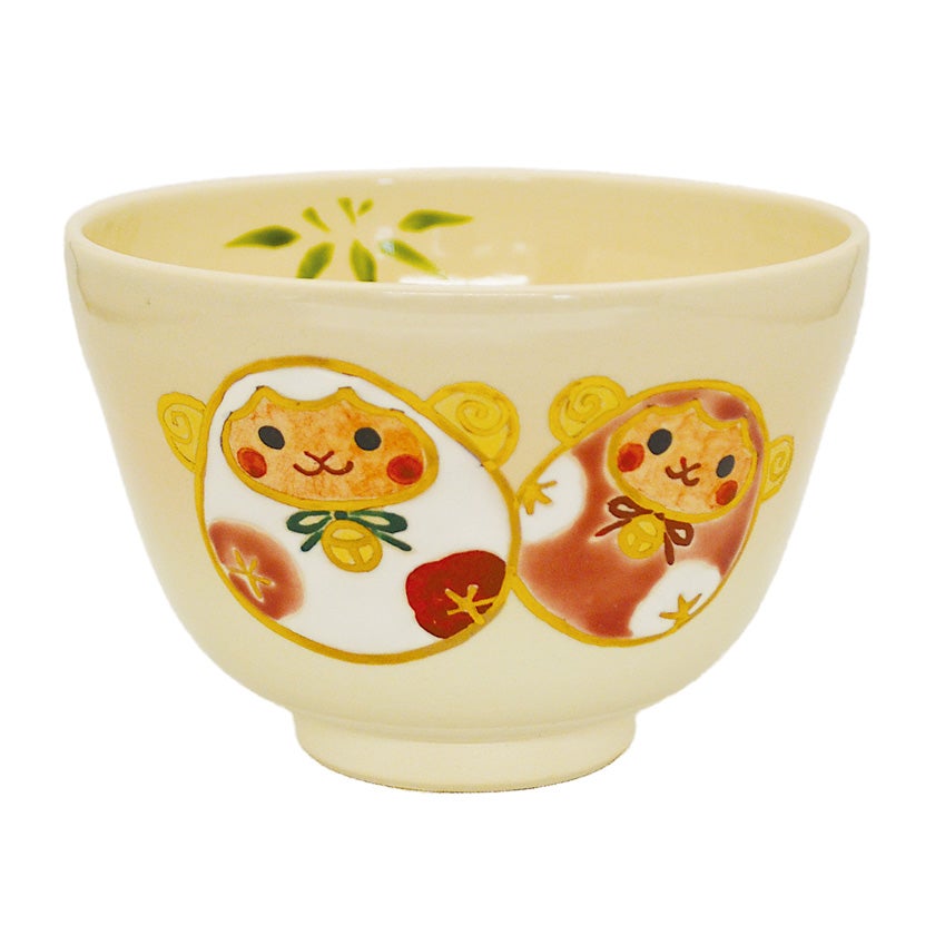 茶道具 抹茶茶碗（まっちゃちゃわん） 色絵茶碗 土鈴に羊 八木 海峰