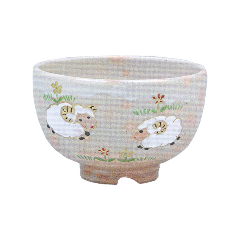 茶道具 抹茶茶碗（まっちゃちゃわん） 御本手 親子羊 茶碗 宇田 佐平
