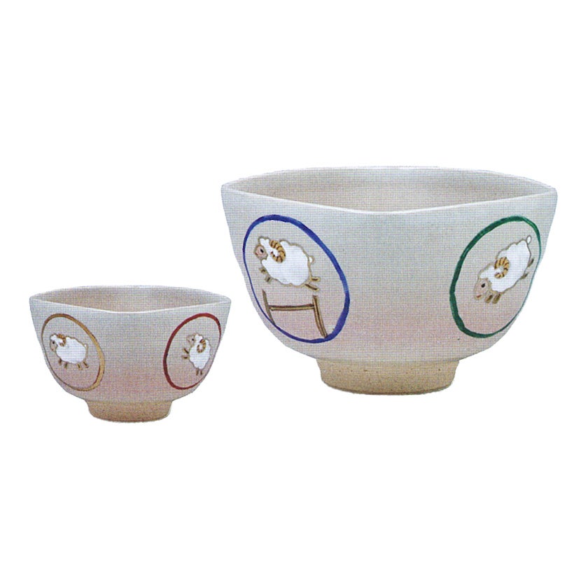 茶道具 抹茶茶碗（まっちゃちゃわん） 四方 羊 茶碗 前田 瑞雲 ※画像は