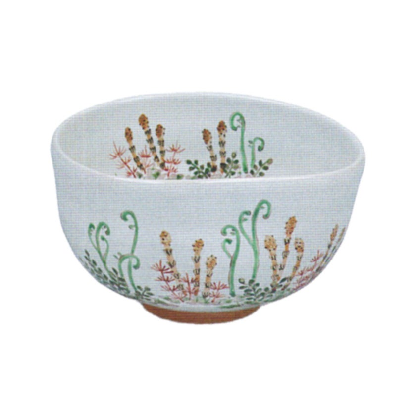 茶道具 抹茶茶碗（まっちゃちゃわん） 灰釉 春草 茶碗 中村 良二