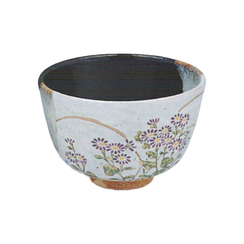 茶道具 抹茶茶碗（まっちゃちゃわん） 掛分 小菊 茶碗 中村 良二