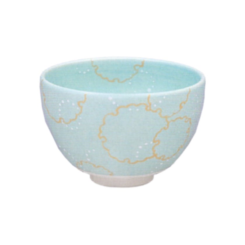 抹茶碗 金彩 冬景色 茶道具 抹茶茶碗（まっちゃちゃわん） 金彩 雪輪 茶碗 加藤 八佳